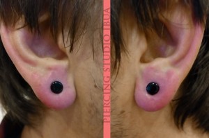 Lobes 4mm black glass  