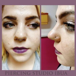 septum rose gold ti  